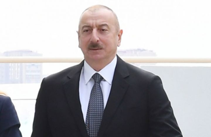 Prezident İlham Əliyev Samux rayonuna səfərə gəlib