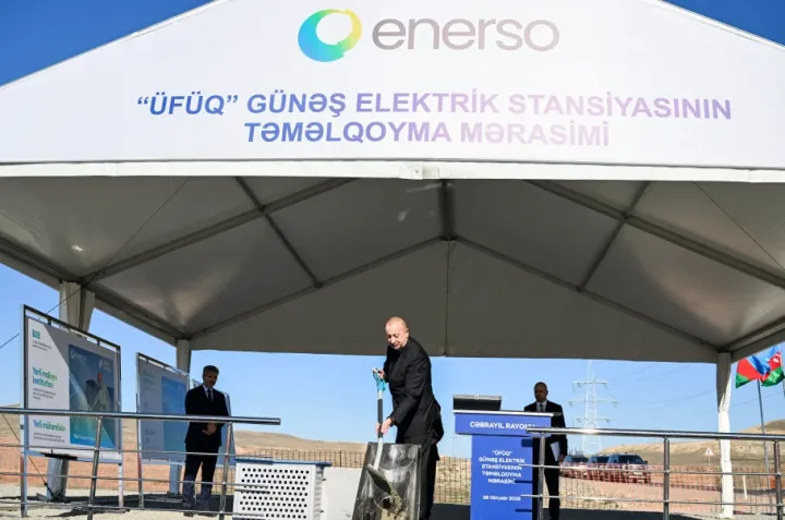 “Şəms” və “Üfüq” Günəş Elektrik stansiyalarının təməlini qoyub