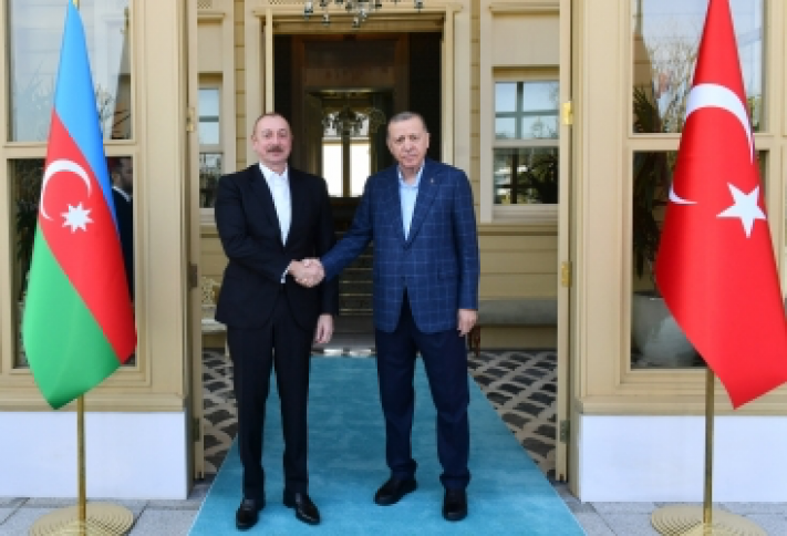 Əliyevin Ərdoğan ilə görüşüb