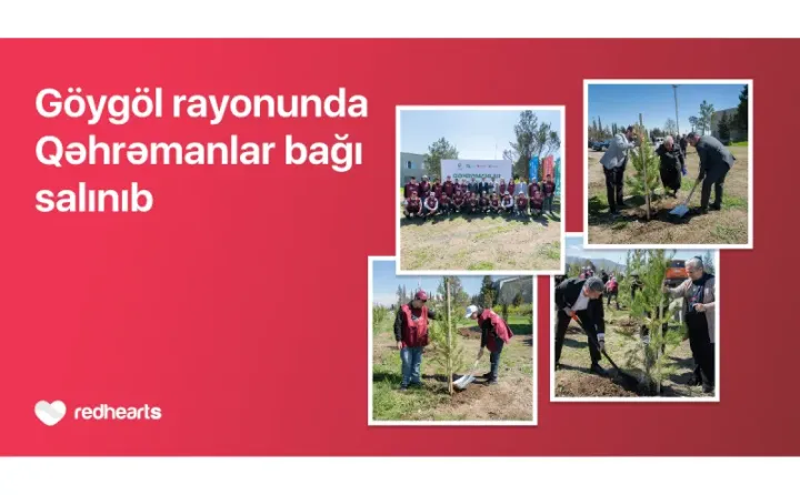 Göygöldə “Qəhrəmanlar bağı” aksiyası həyata keçirilib